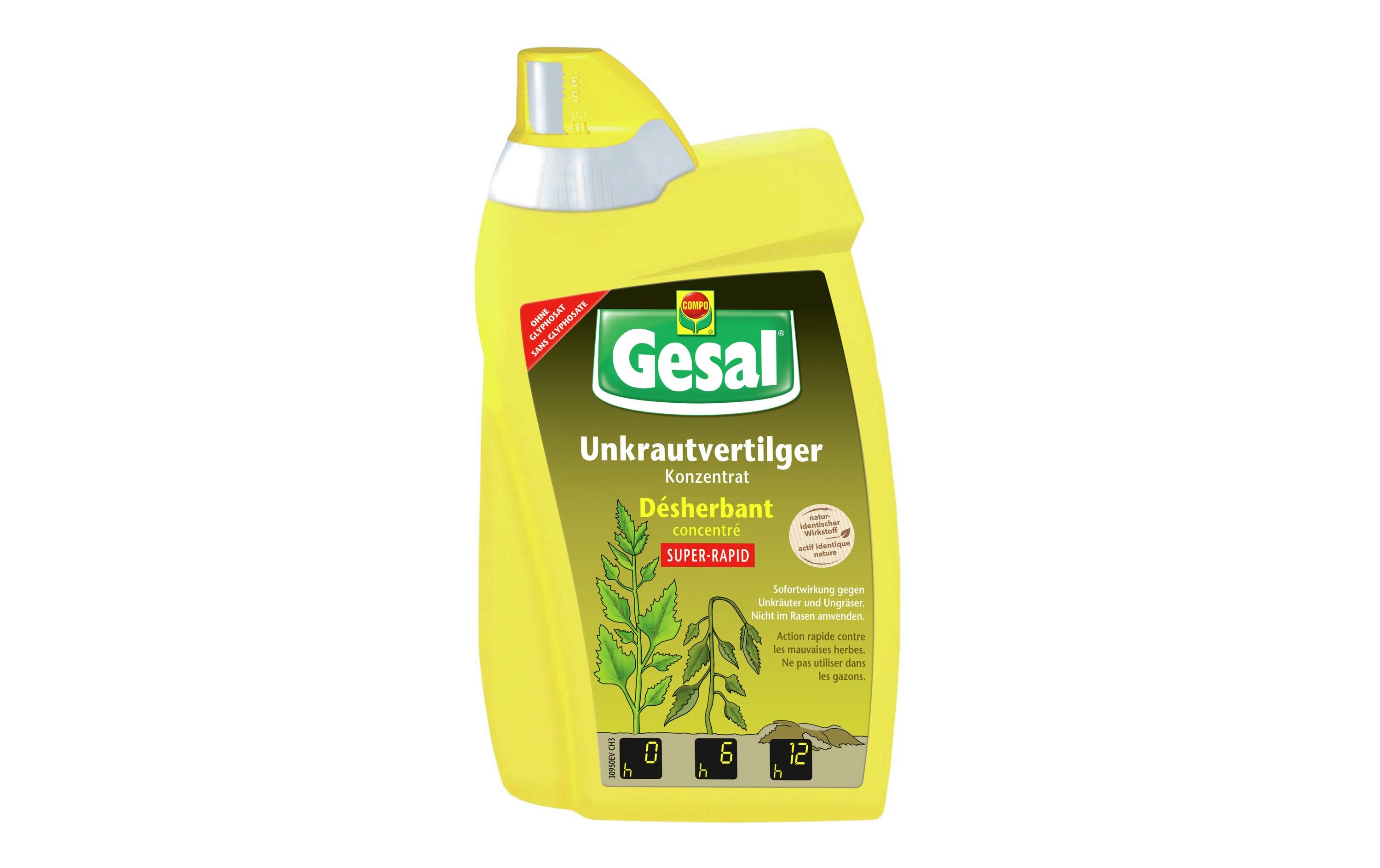 Unkrautvernichter Super-Rapid Konzentrat 500 mlBreit wirksam gegen Unkräuter, Gräser und Moos