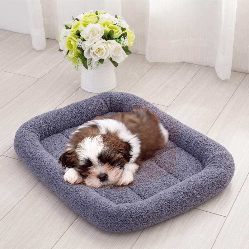 (72x58cm) Weiches Haustier Bett Kuscheliges Hundesofa Katzen Kissen - Grau