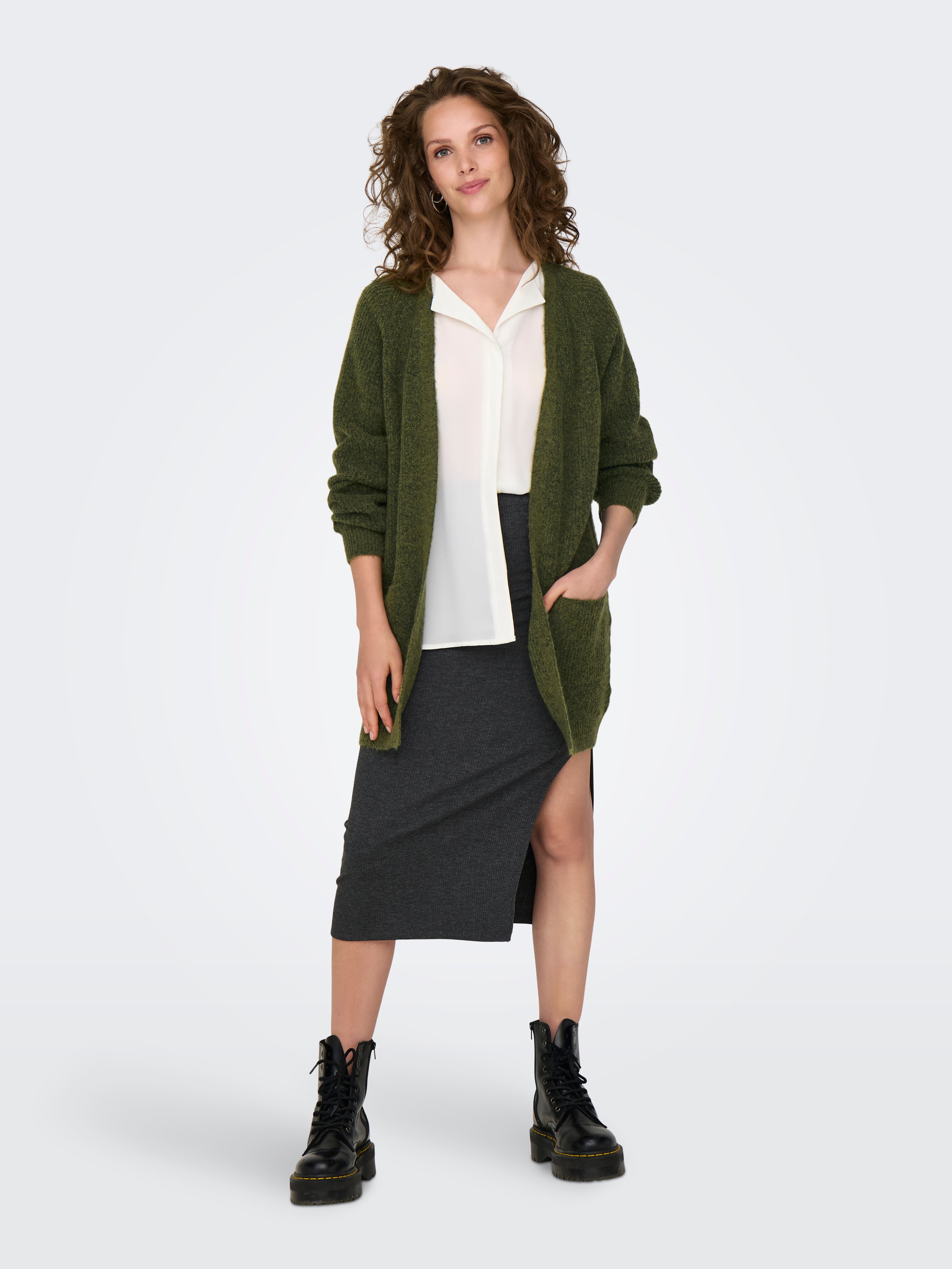 JDYINGEBORG Strickjacke Winter Moss