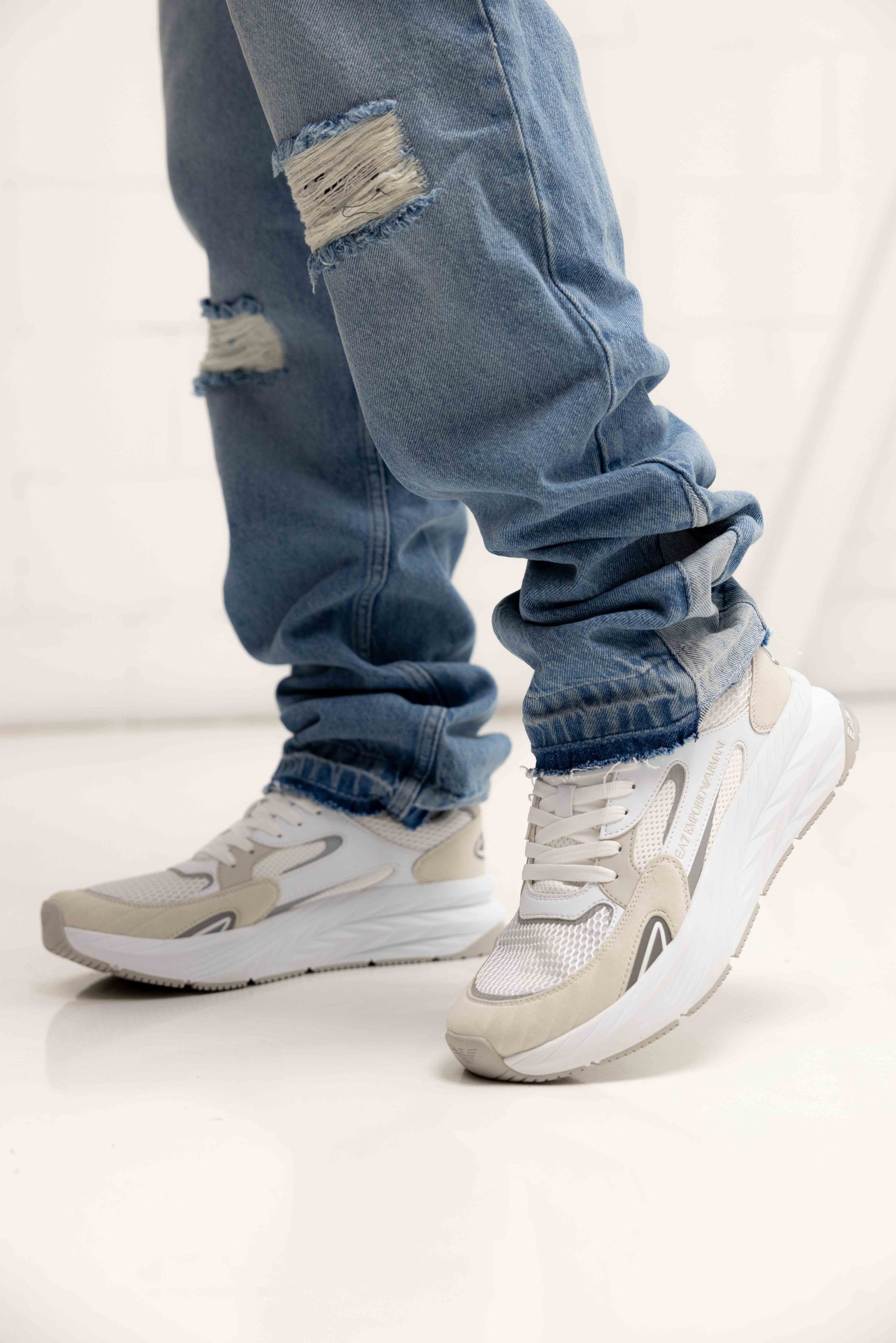EA7 Emporio Armani Crusher Sneakers Heren Wit