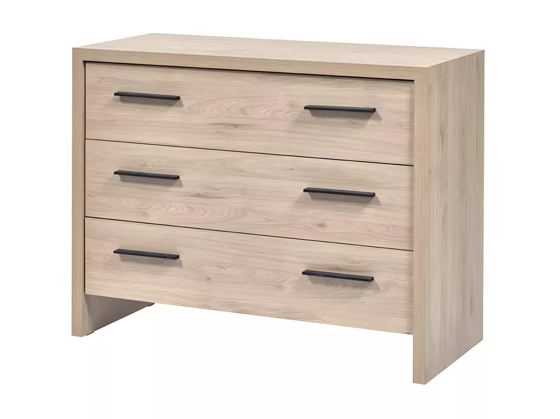 Chambre Adulte Complète (140*200) Bois clair - ANAELLE