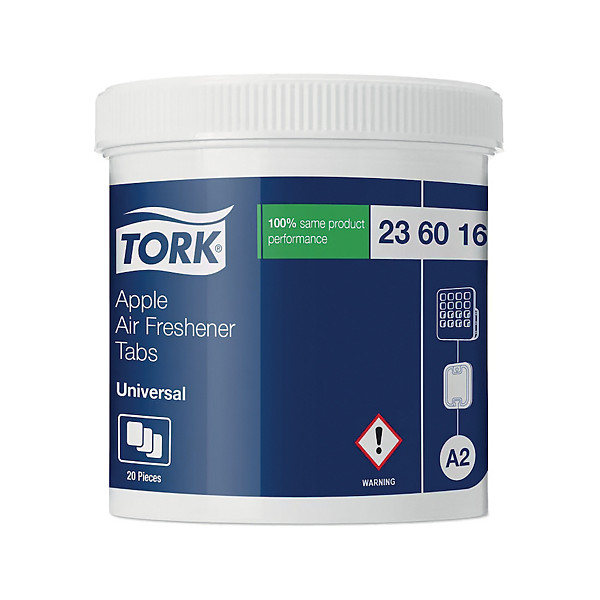 Pastilles désodorisantes Tork pomme, boîte de 20