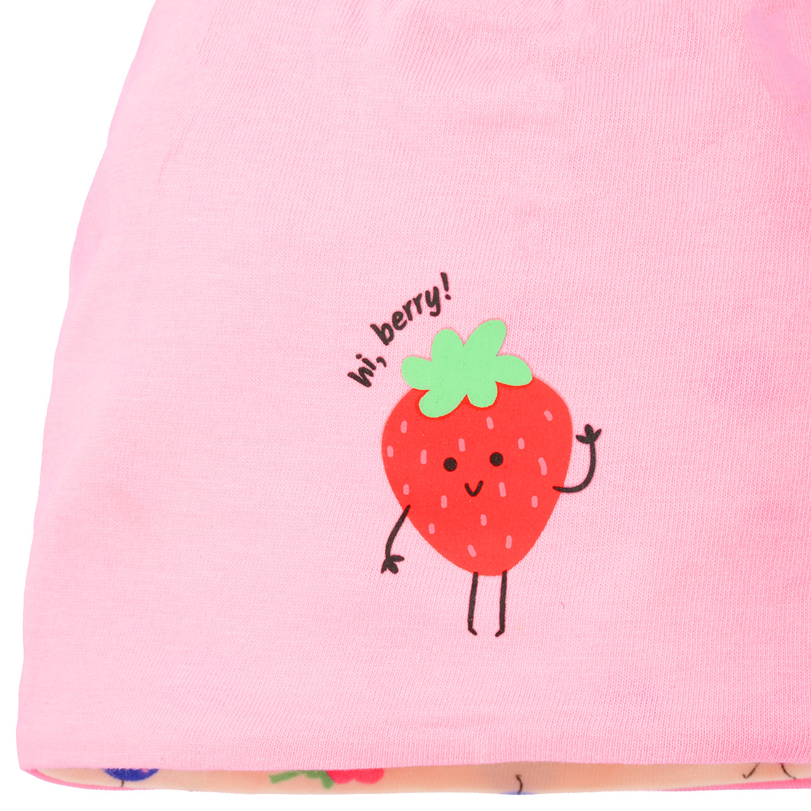 Topomini Baby Mütze zum Wenden rosa
