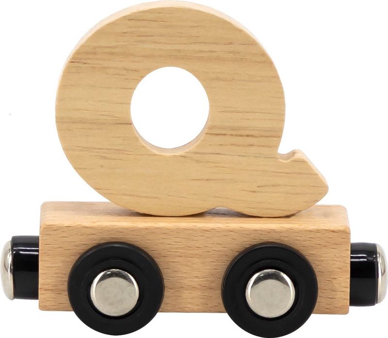 Tryco - Houten Lettertrein - Letter Q - Naturel - Hout