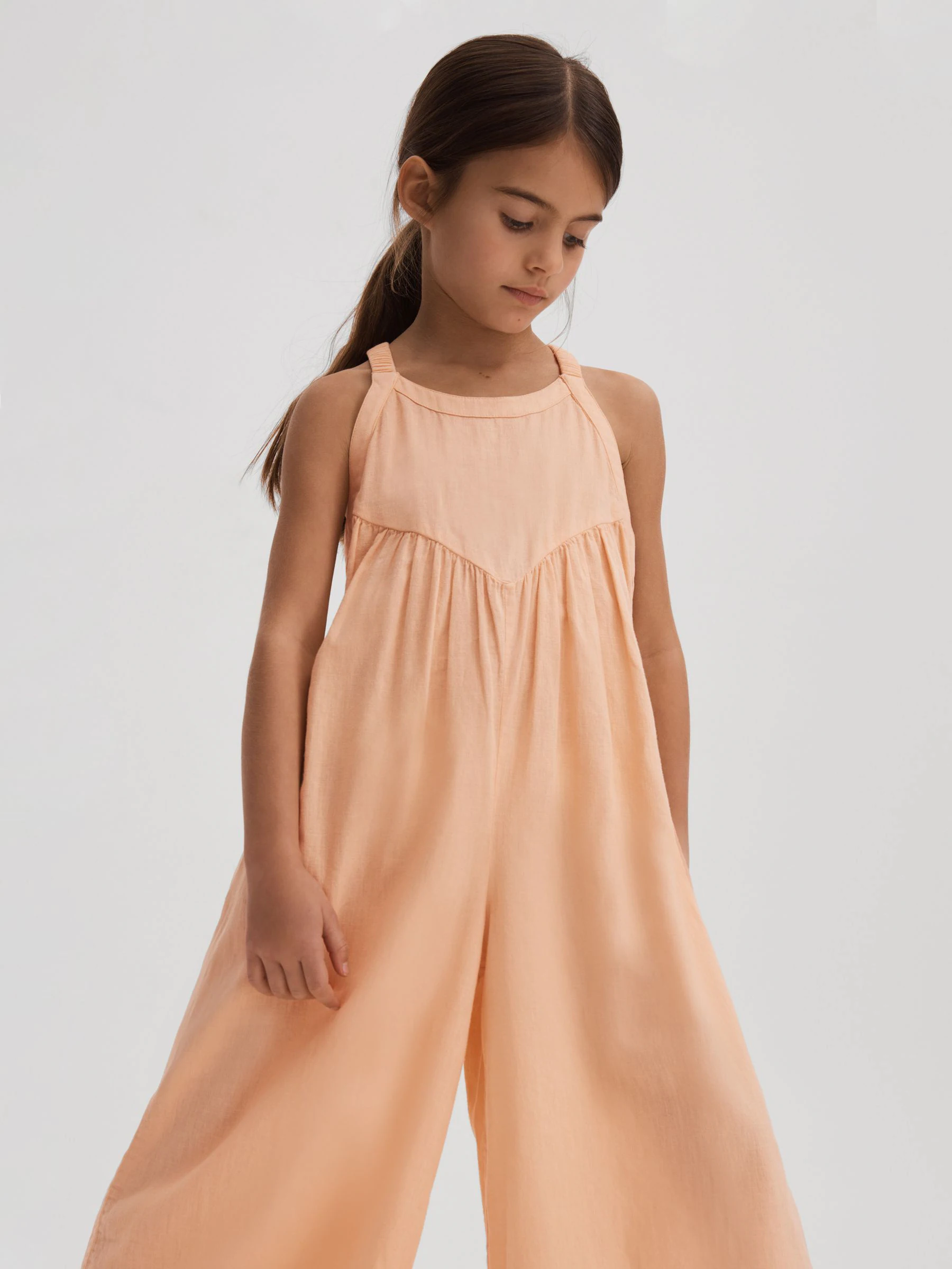 Reiss Daphne jumpsuit van katoen en linnen