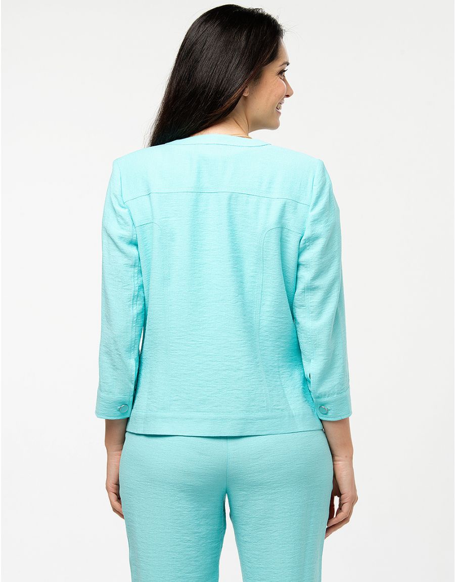 Veste chic turquoise