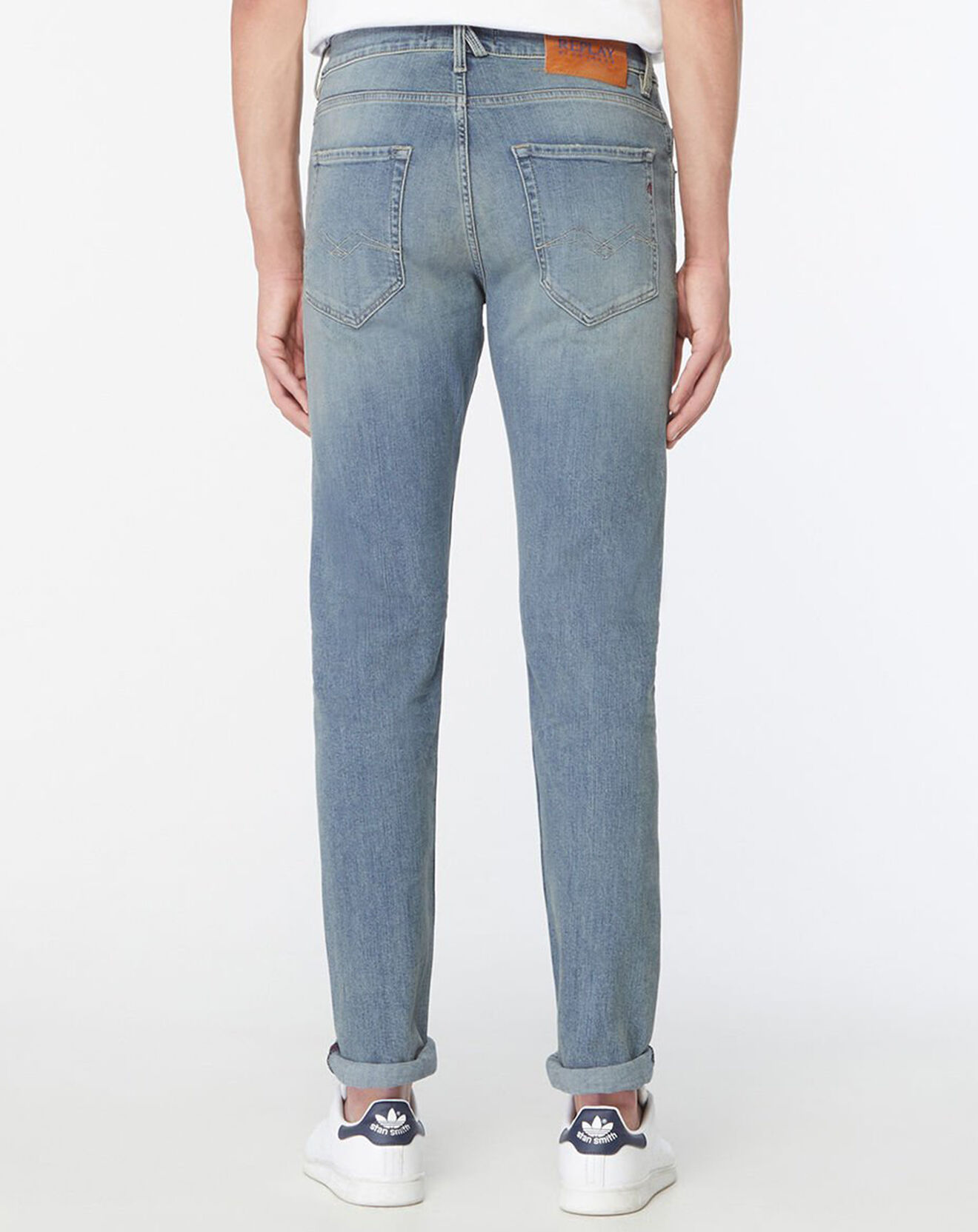 Replay Jean en Coton Bio Replay 573 bleu moyen