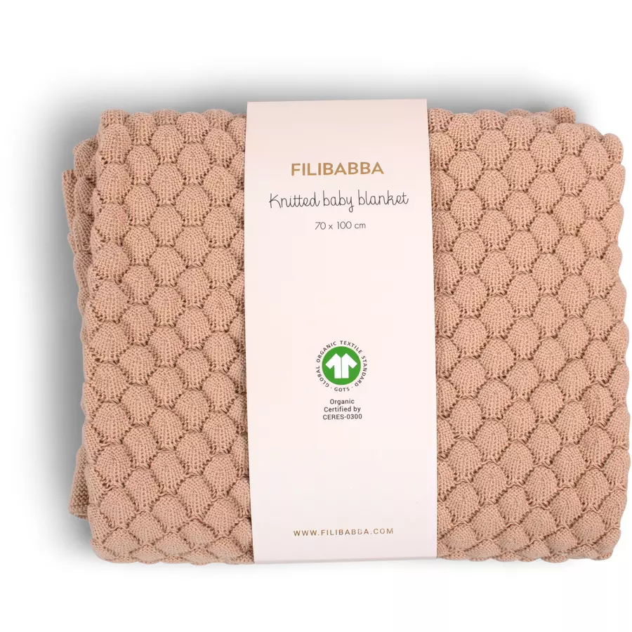 Filibabba Gestrickte Kuscheldecke Ivory Cream