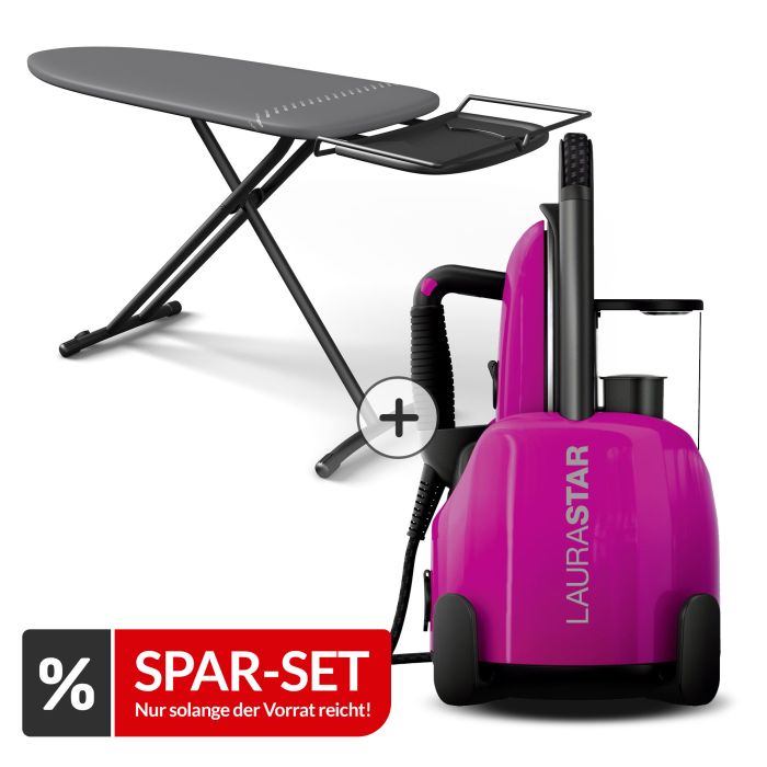 Laurastar Bügelstation Lift + Pinky Pop & Bügeltisch Plusboard