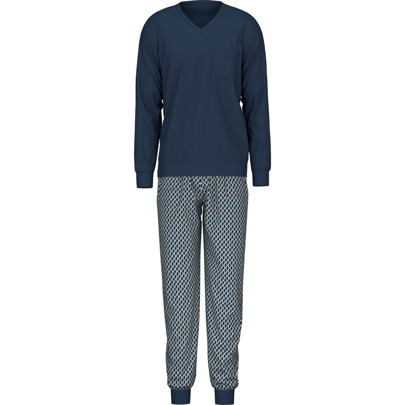 CalidaCalida Herrenpyjama d'blau VH