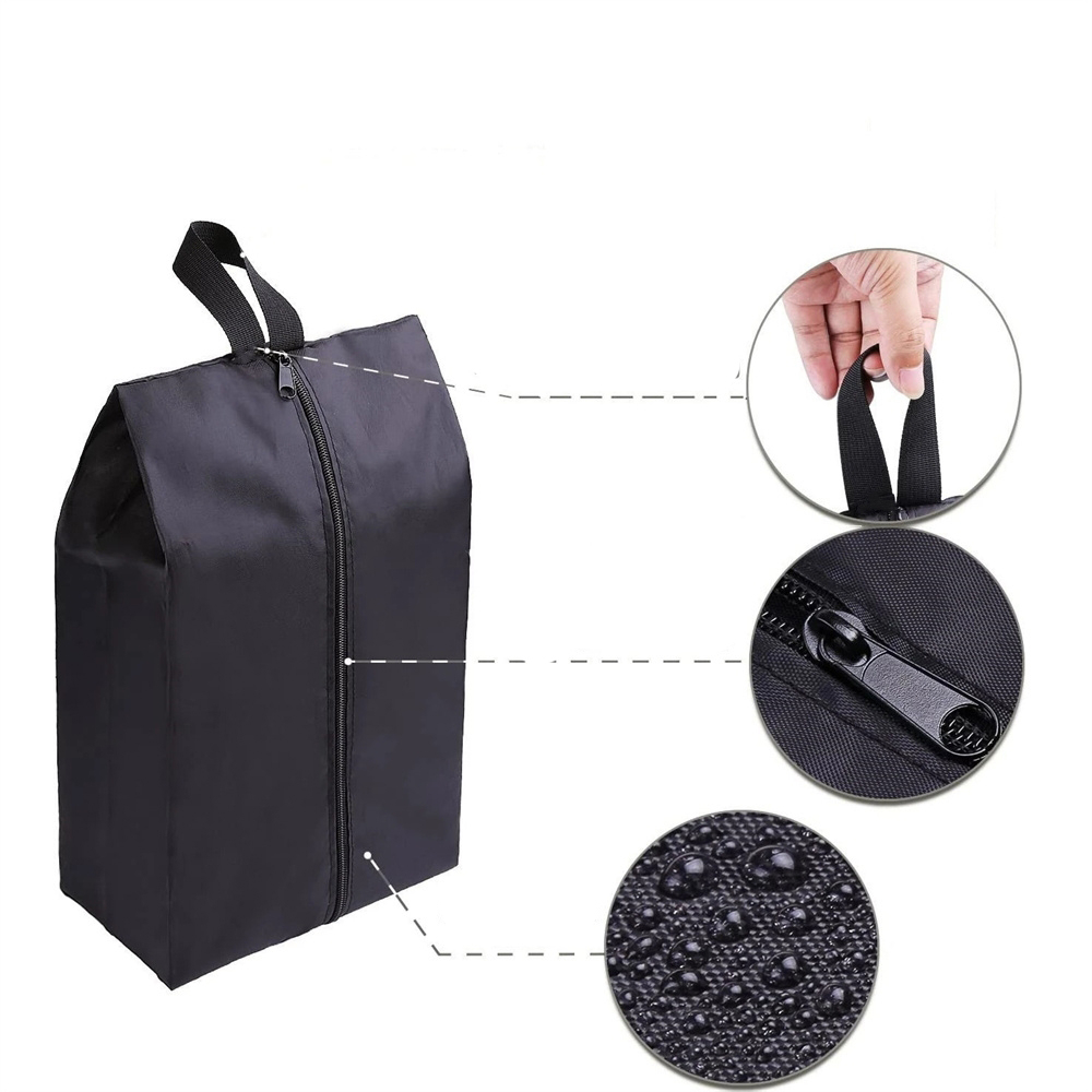 (400x250x180mm) Wasserabweisender Reise Schuh Beutel Outdoor Aufbewahrungstasche - Schwarz