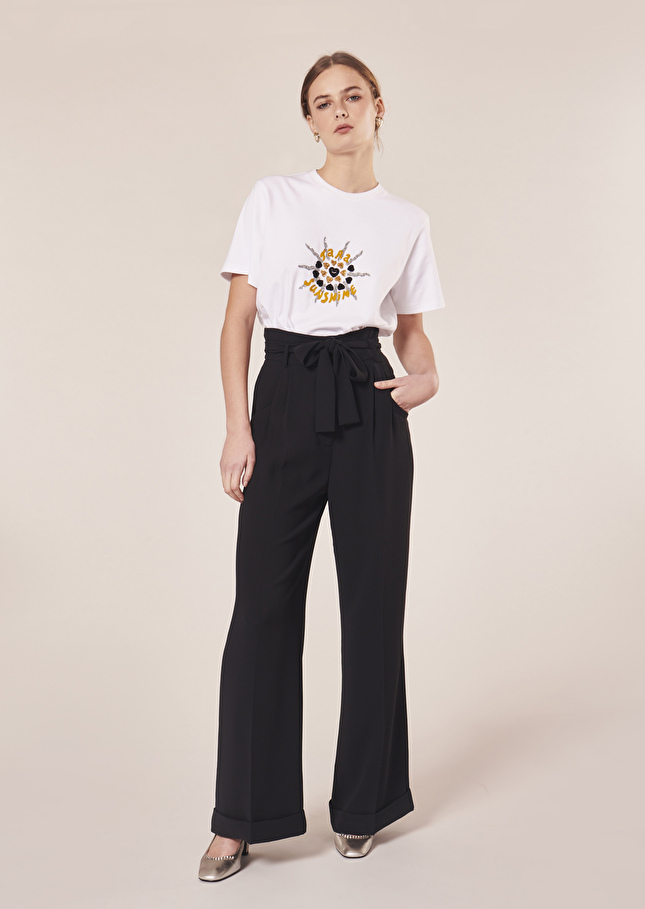 Pantalon Pylanoir en crêpe
