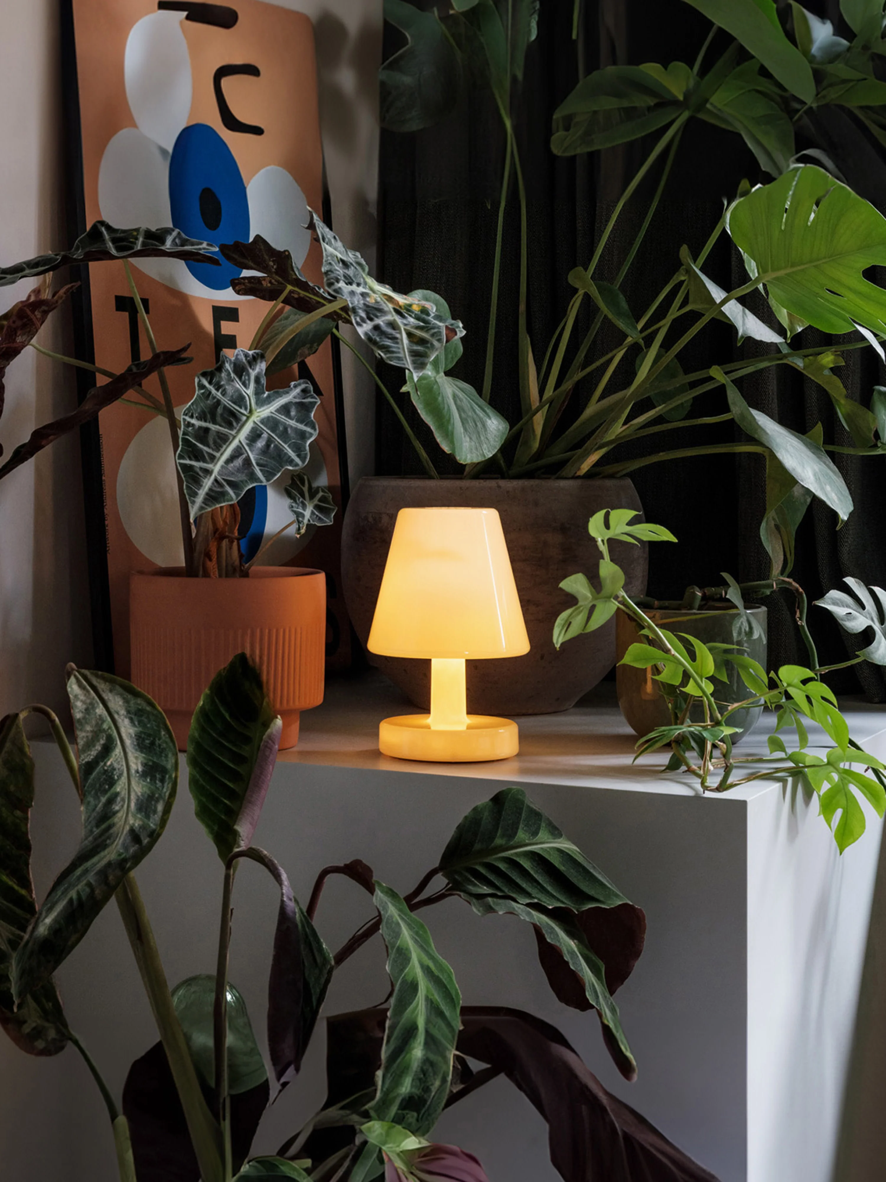 Draagbare outdoor tafellamp voor buiten Edison the Ambiance, dimbaar
