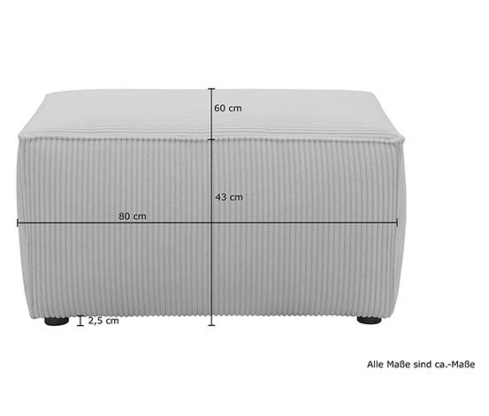 DOMO collection Hocker »Vigo«, creme