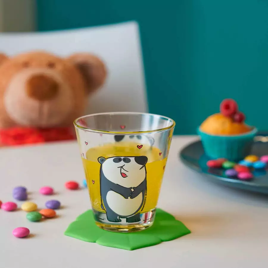 Leonardo Kindertasse und Trinkglas Bambini 2er Set schwarz-weiß