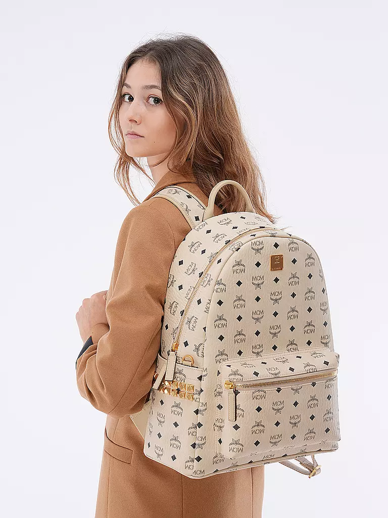 MCM Rucksack STARK Medium  beige