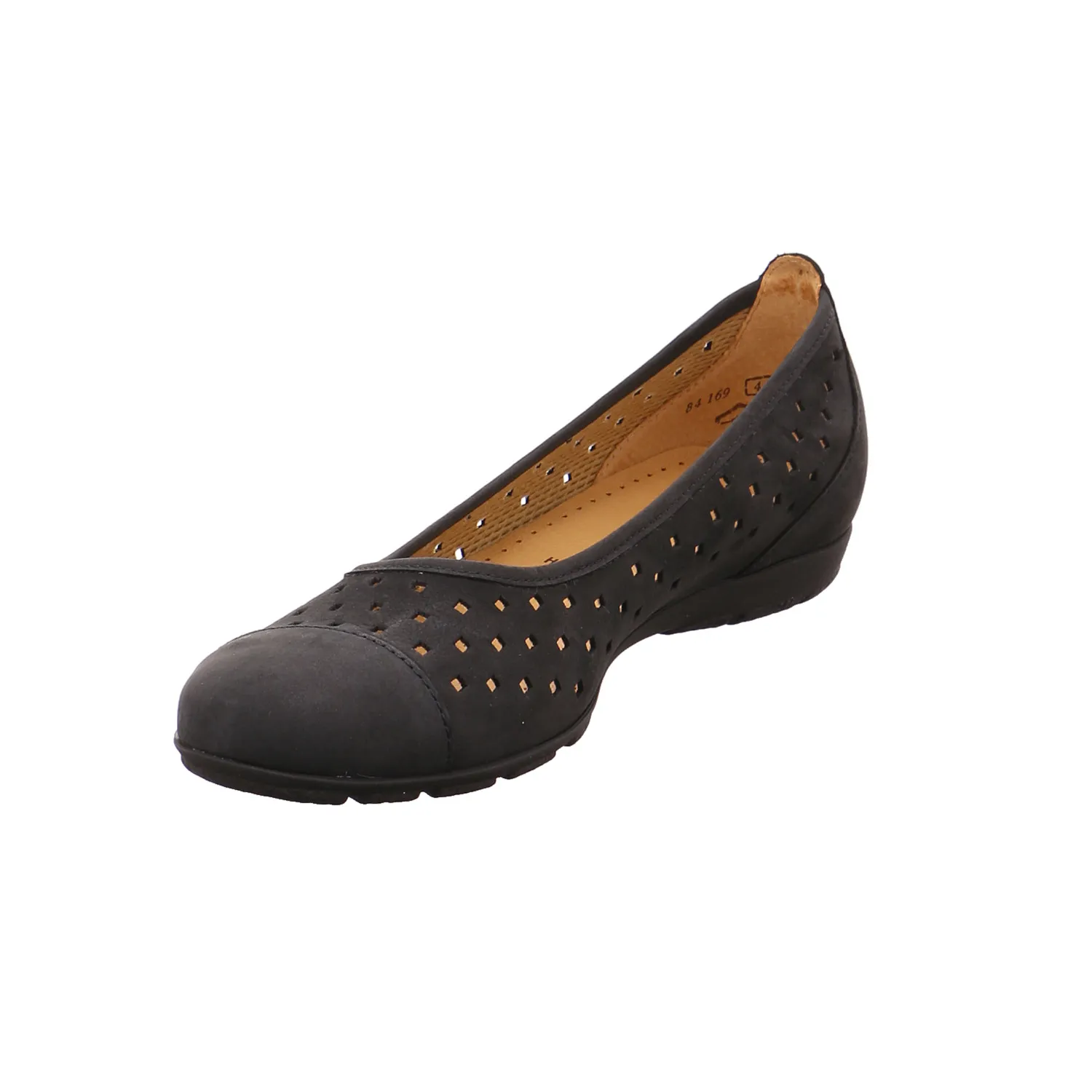 GABOR Ballerina Blau Leder