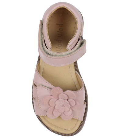 Pom Pom Sandalen - Flower - Rose
