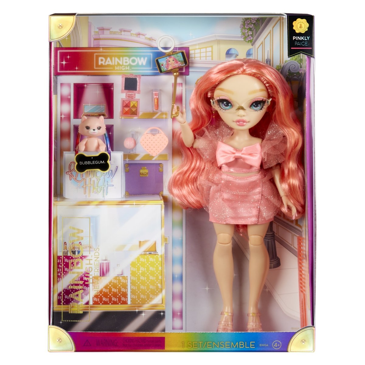 Rainbow High poupée New friends Pinkly Paige