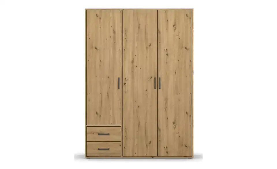 Drehtürenschrank ohne Absetzung 140 cm 3 Stück