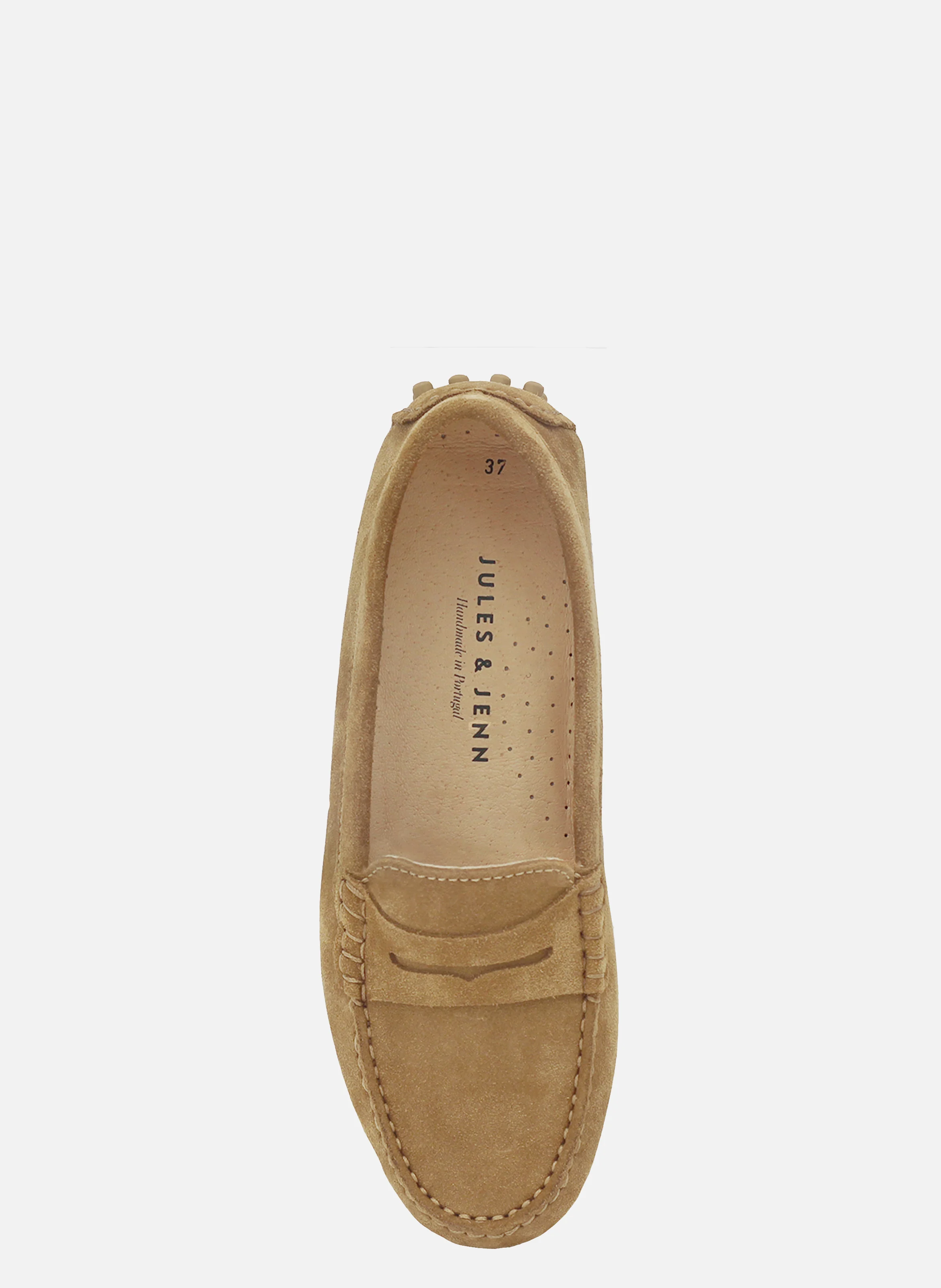 Mocassins femme cuir daim | Marron