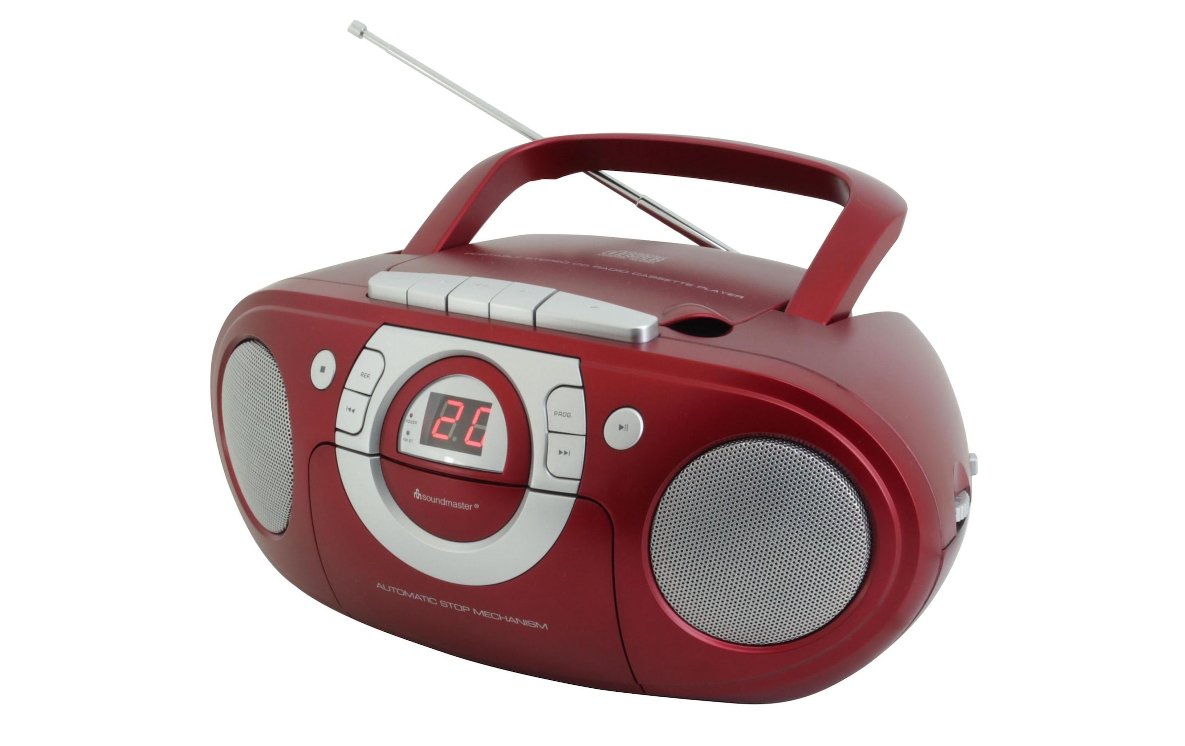 Soundmaster CD-Radiorecorder »SCD5100RO Rot« ( FM-Tuner )