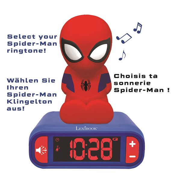 Réveil-Veilleuse 3D Spider-Man
