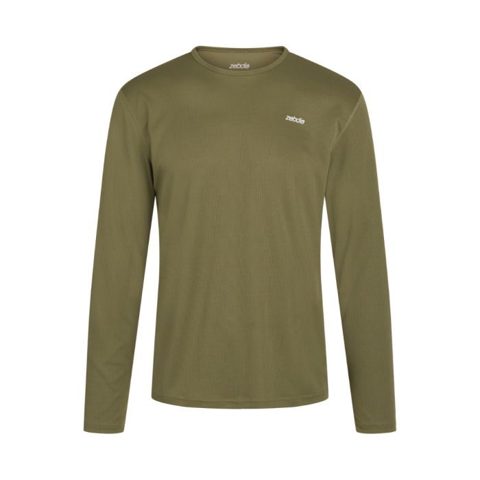 Zebdia Herre Mellemlag Sports LS Tee Grøn