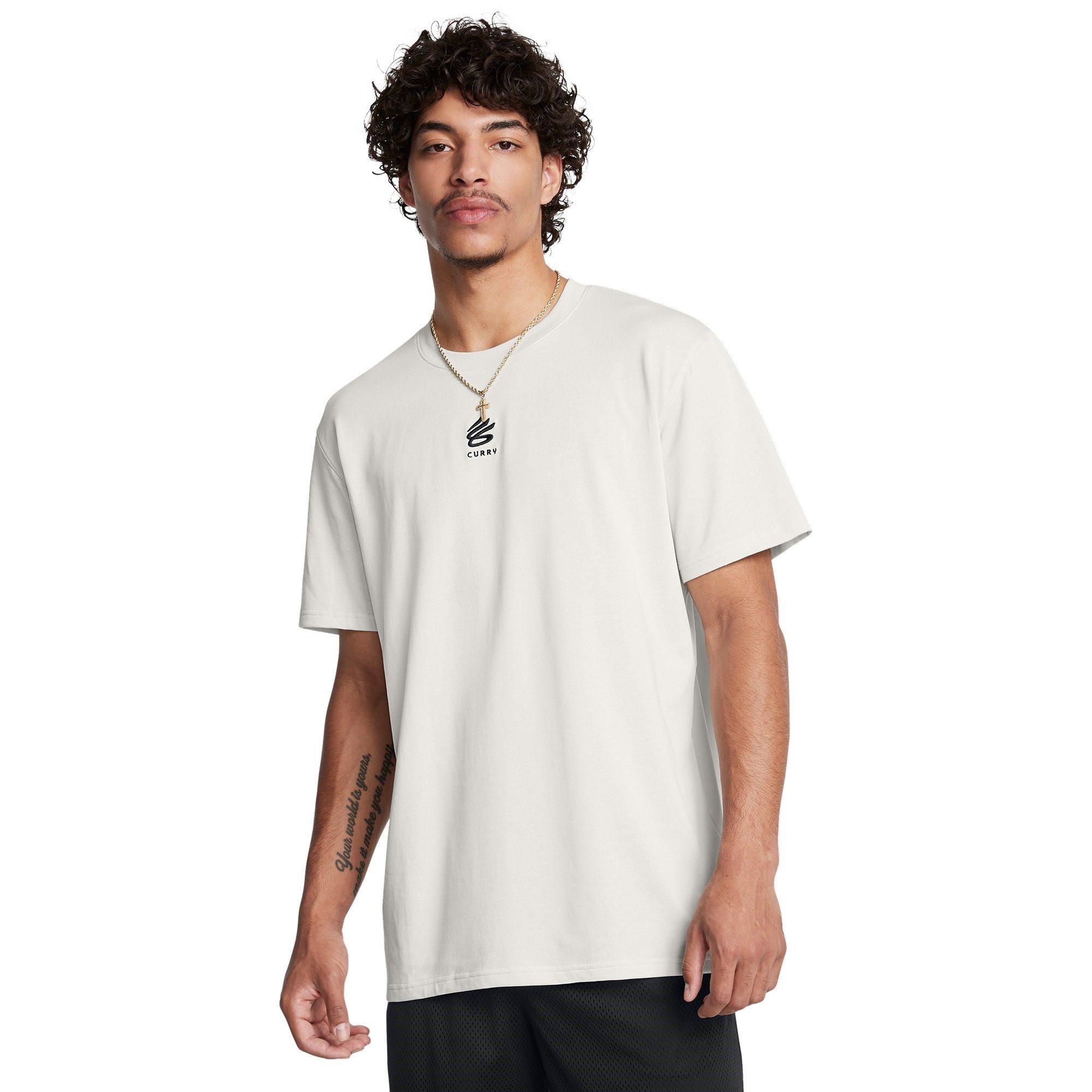 Under Armour UA Curry Logo Heavyweight T Shirt Mens