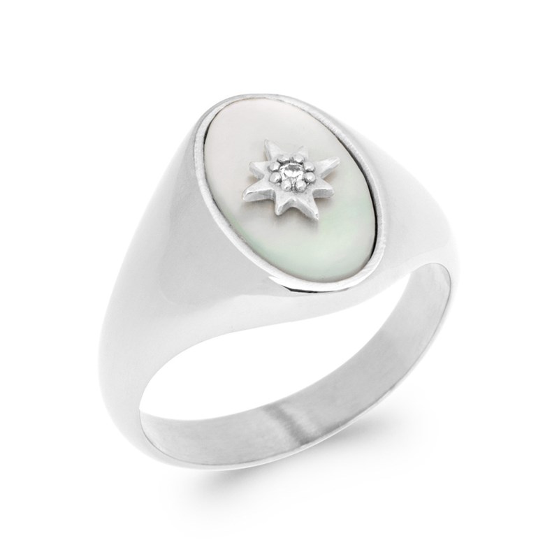 Bague Femme - Argent 925 - Nacre