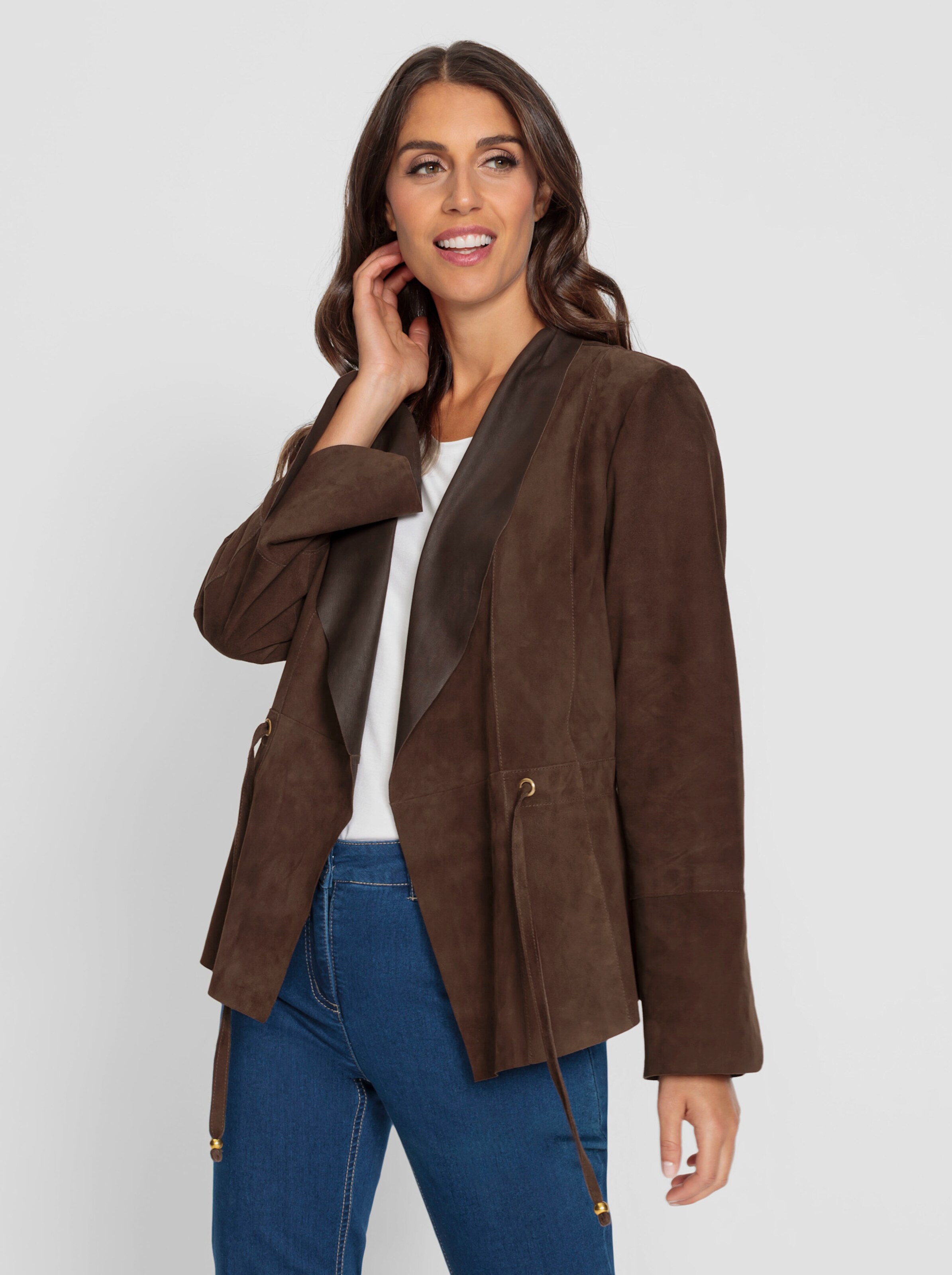 Leder-Blazer