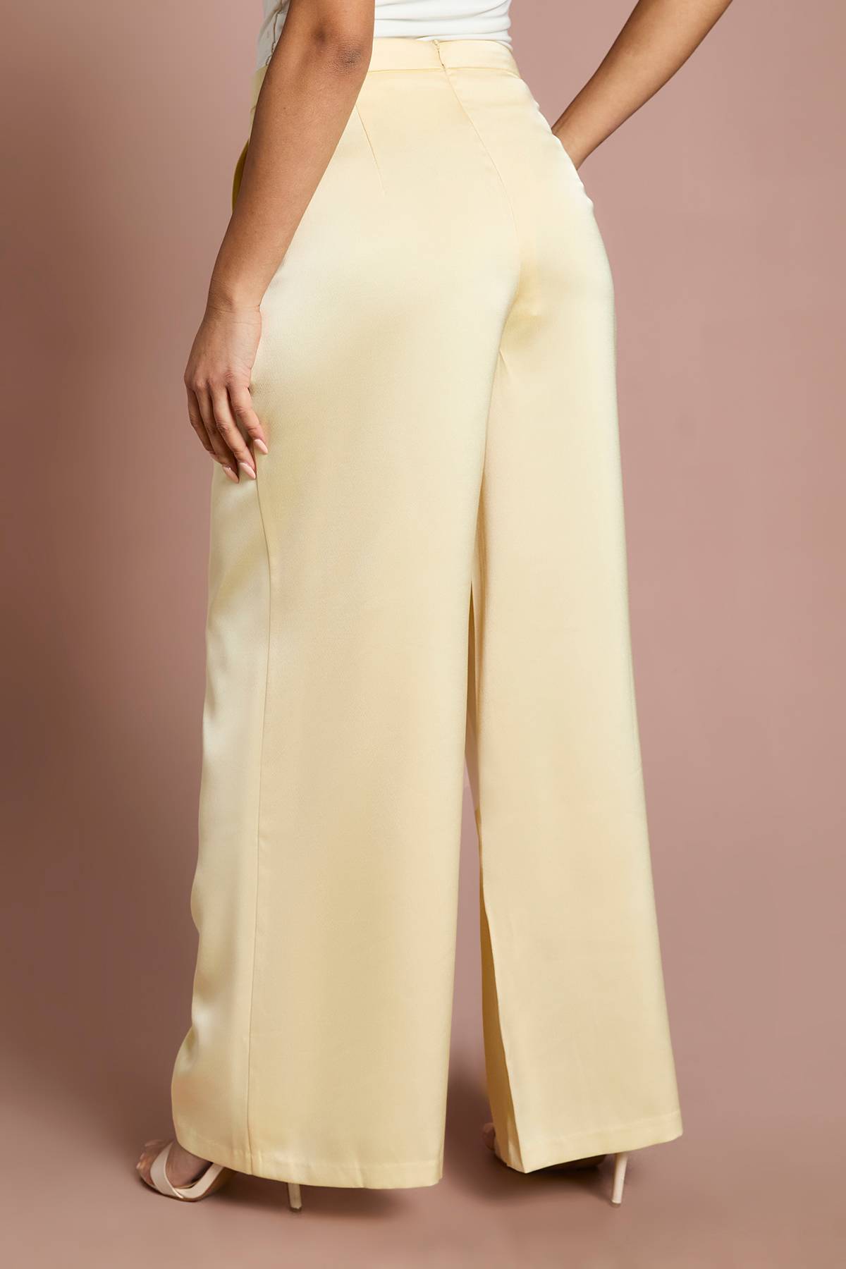 Coast Pantalon Évasé En Satin Petite