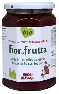 Fiordifrutta Jam Aardbeien en Wilde Aardbeien 630GR