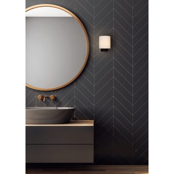 Lucide badkamer wandlamp Jelte IP44 zwart