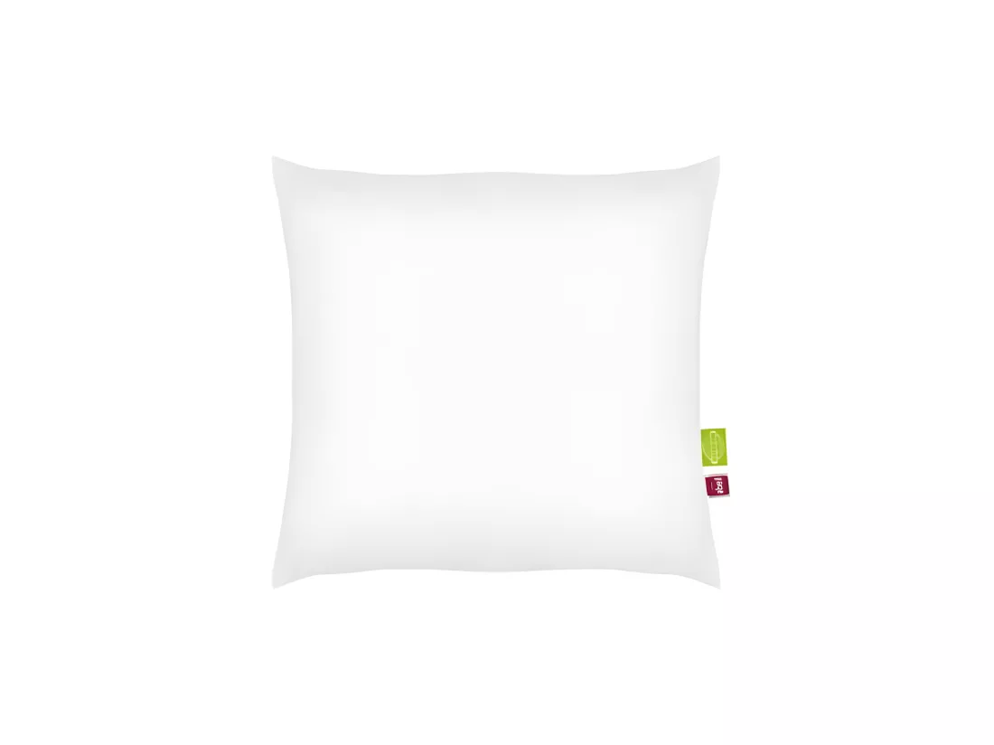ABEIL Lot de 2 Oreillers Bio Confort - 60 x 60 cm - Blanc