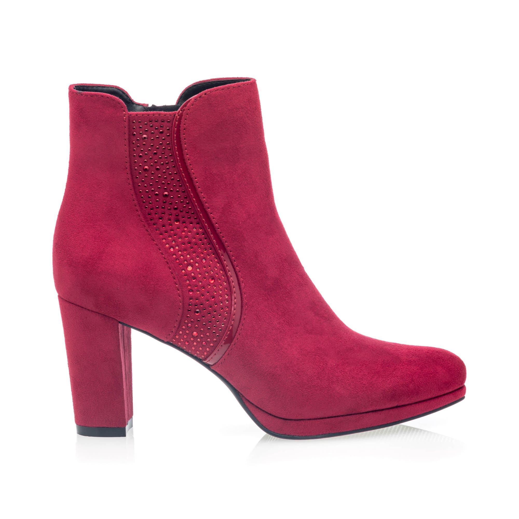 Bottines à talon Femme rouge