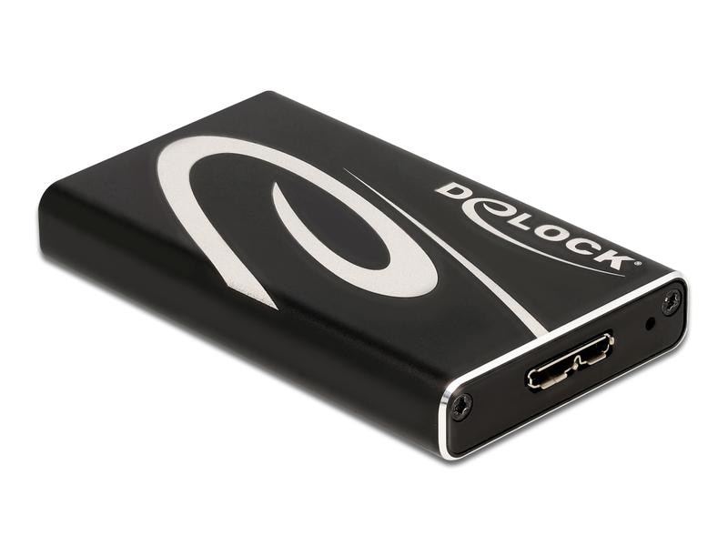 Delock Externes Gehäuse SuperSpeed USB für mSATA Delock Externes Gehäuse SuperSpeed USB für mSATA SSD