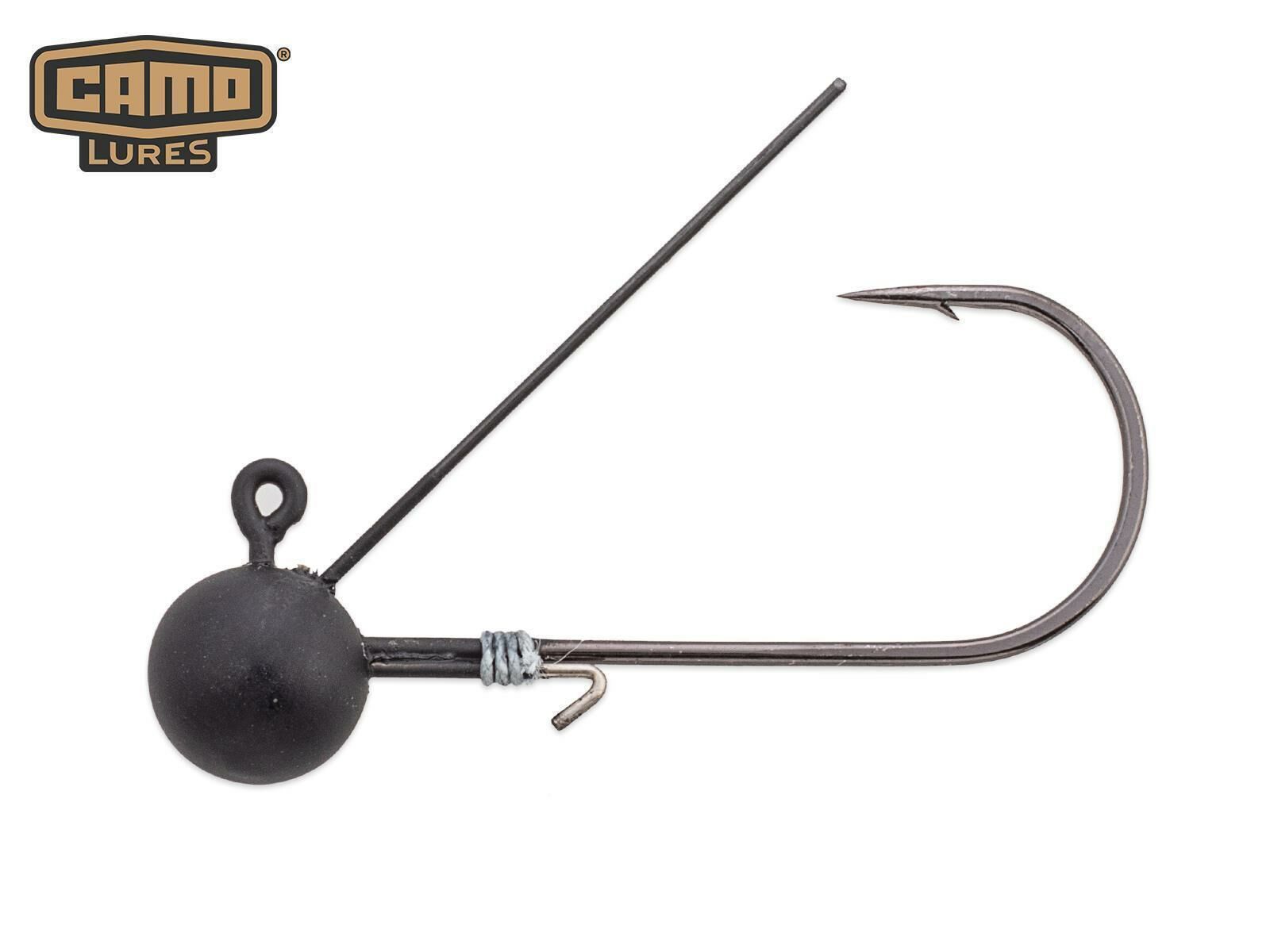 CAMO Tungsten Weedless Rundkopf Jig - Gr. 4/0 (3.5g)