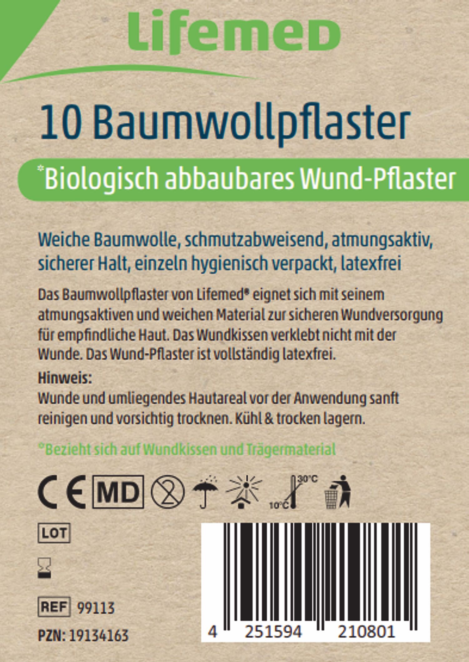 Lifemed Baumwollpflaster