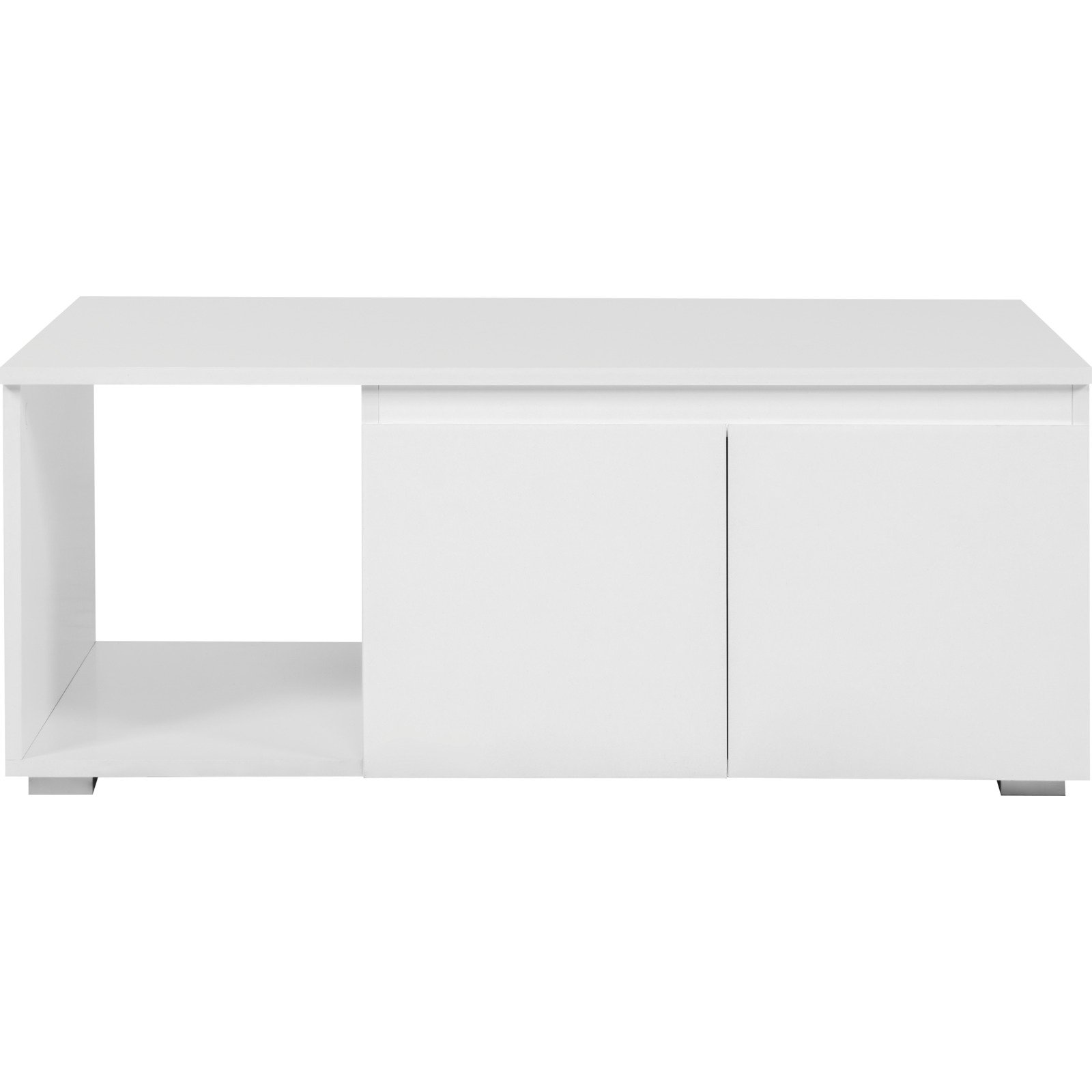 Salontisch Shark Melamin weiss 100 x 40 x 60 cm