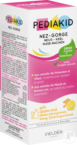 Pediakid Nez-Gorge Goût Citron Miel Flacon 125ml