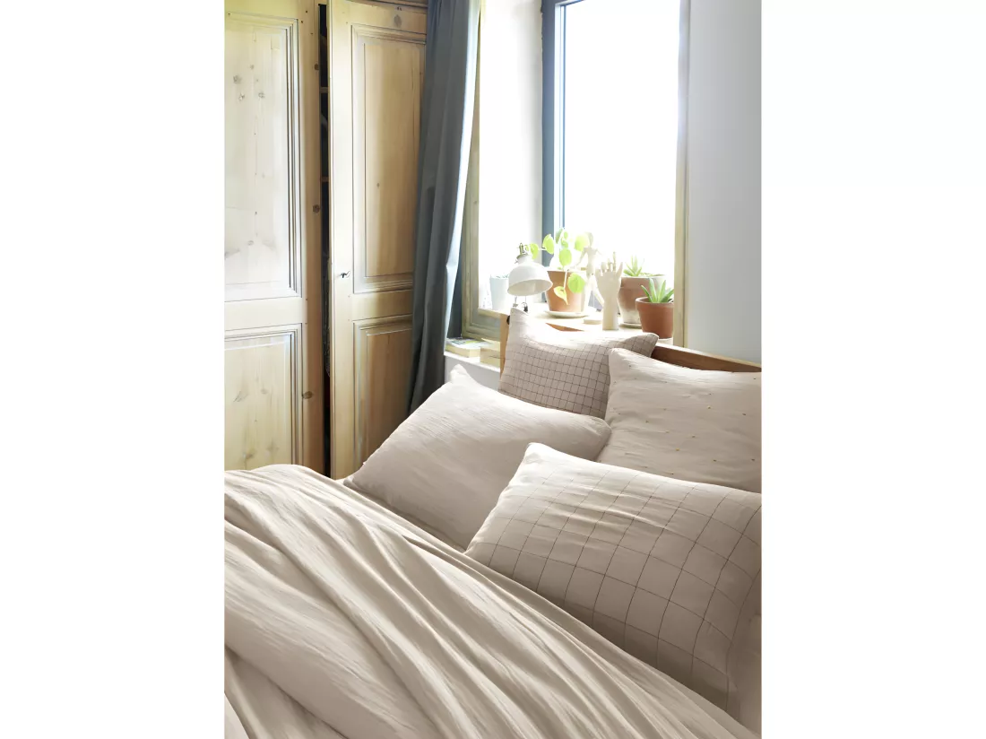 Taie d'oreiller Brodée Déco