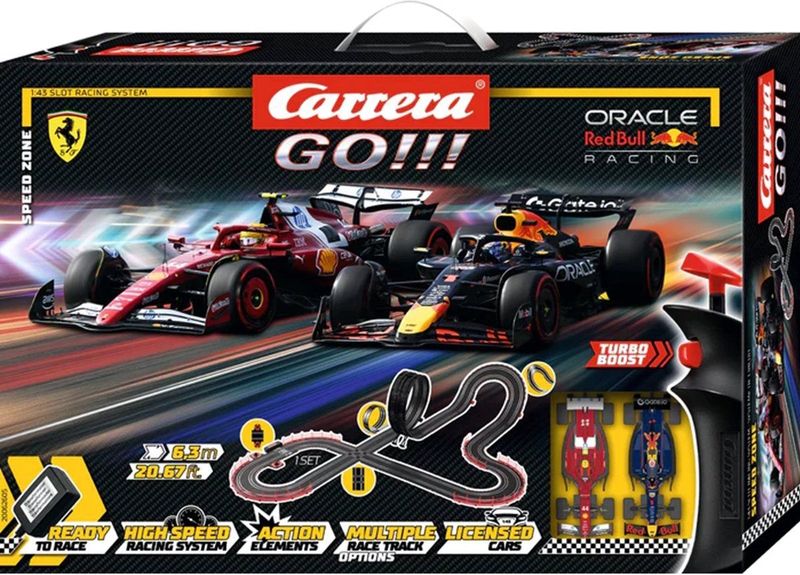 Carrera - GO!!! Speed Zone - Racebaan - 6,3m - Max Verstappen No.1 vs. Lewis Hamilton No.44