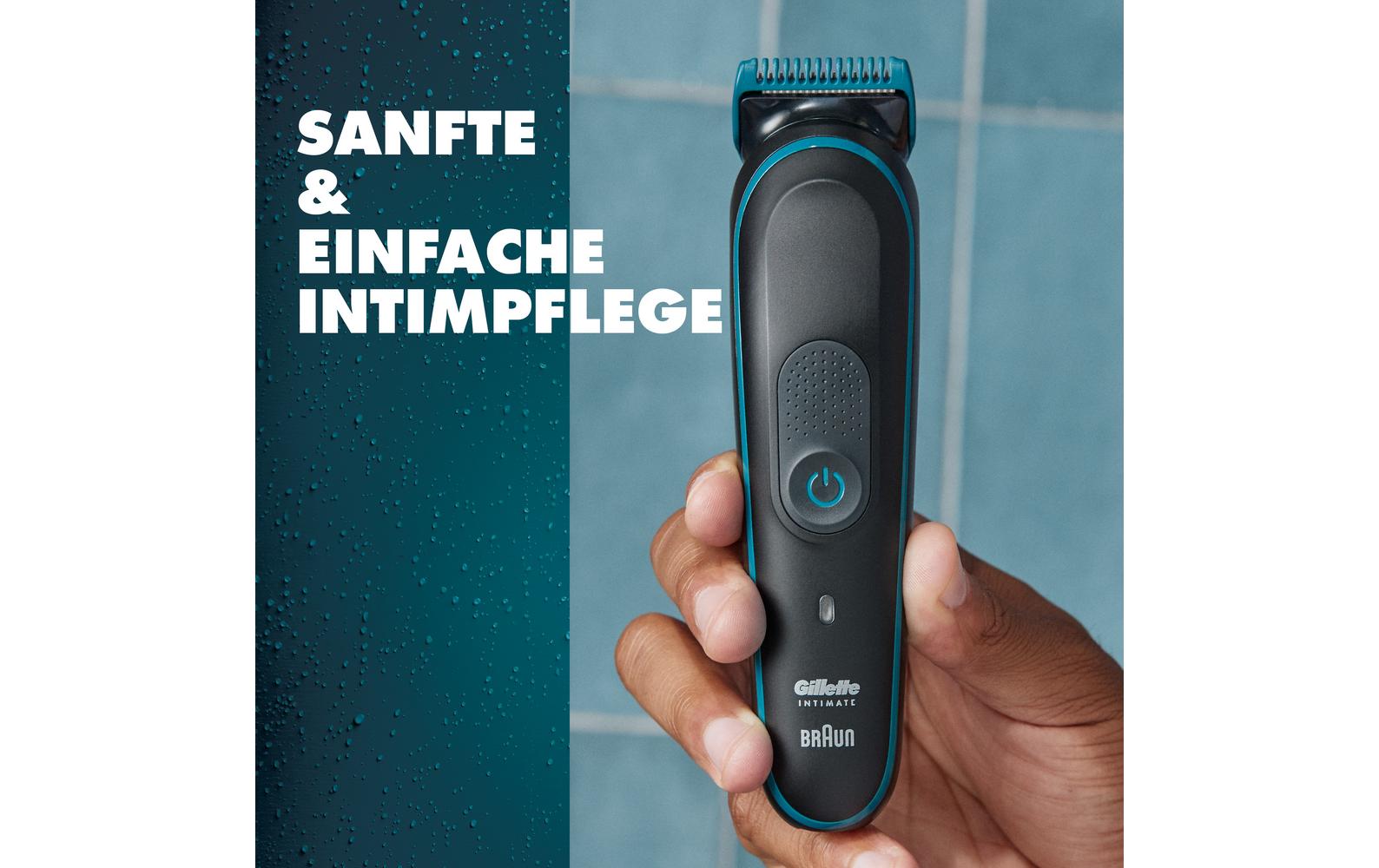 Rasierapparat Intimate Trimmer i5 1 StückWasserfester SkinFirst Intimrasierer für den Mann mit lebenslang scharfen Klingen