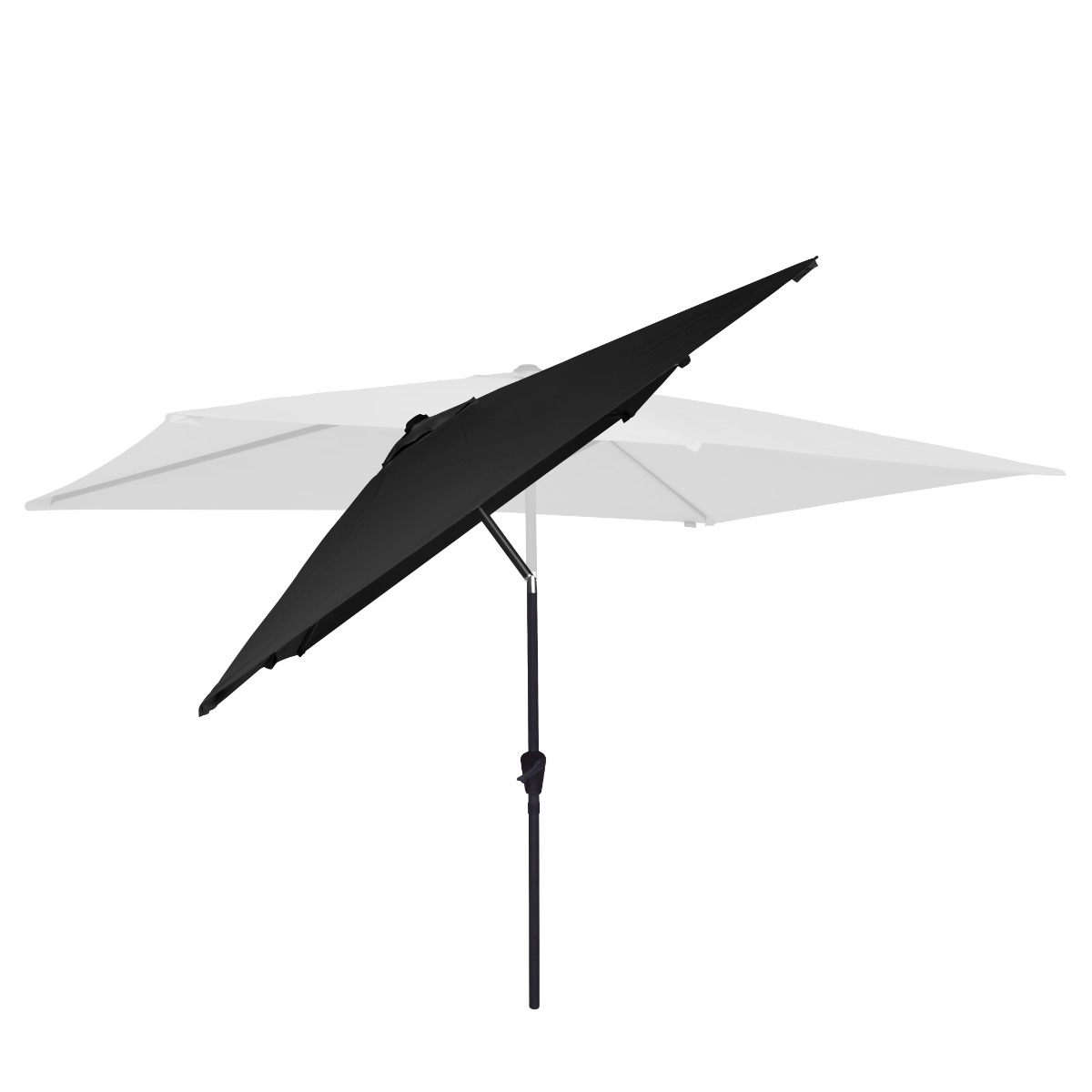 VONROC Premium Rapallo 200x300cm parasol - Black