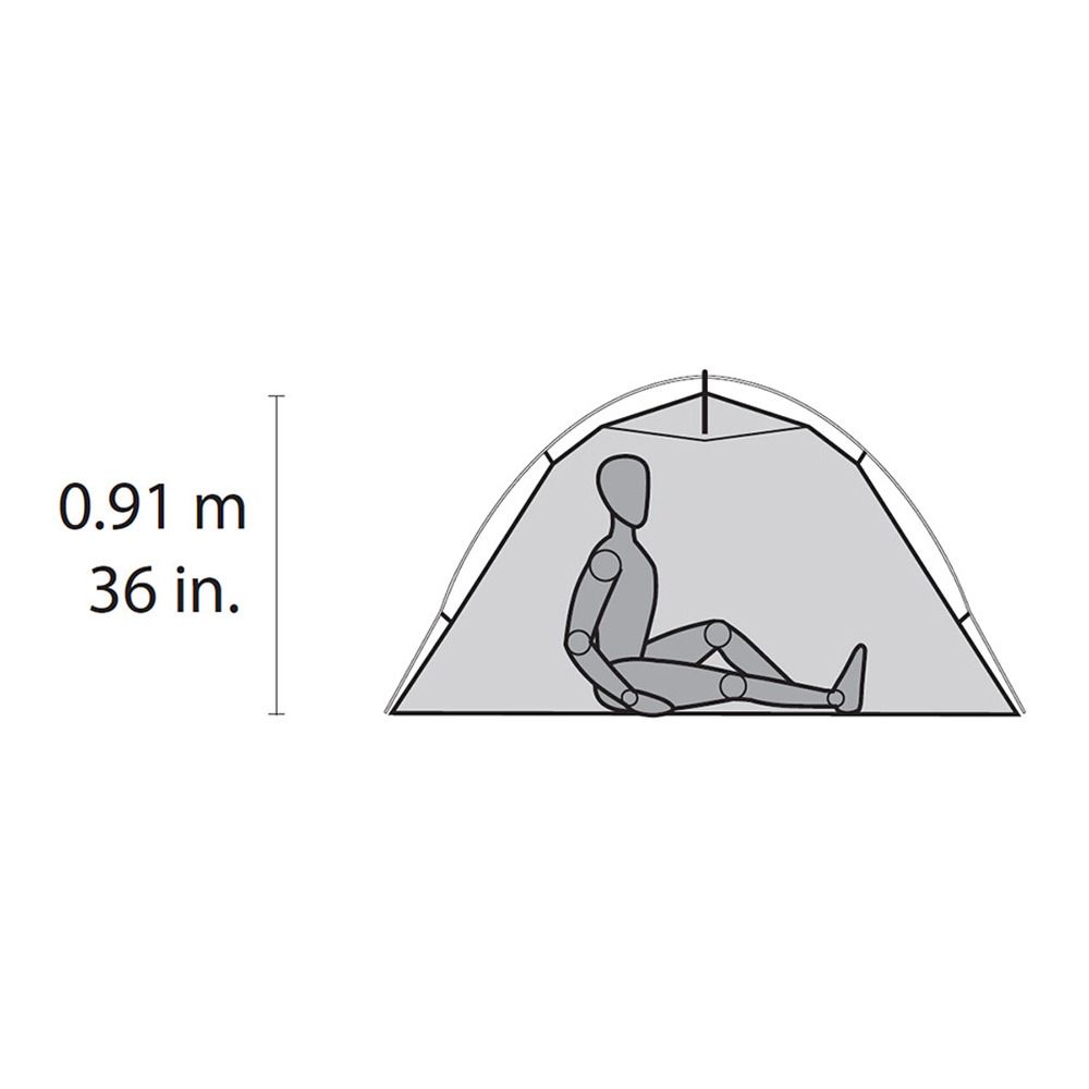 Msr HUBBA NX - Tente 1 place vert