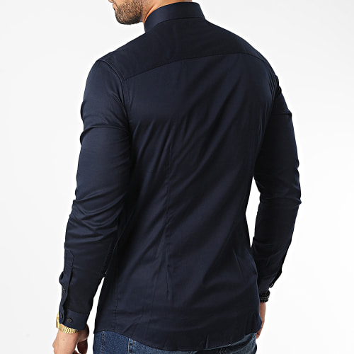 Chemise Manches Longues Parma Bleu Marine