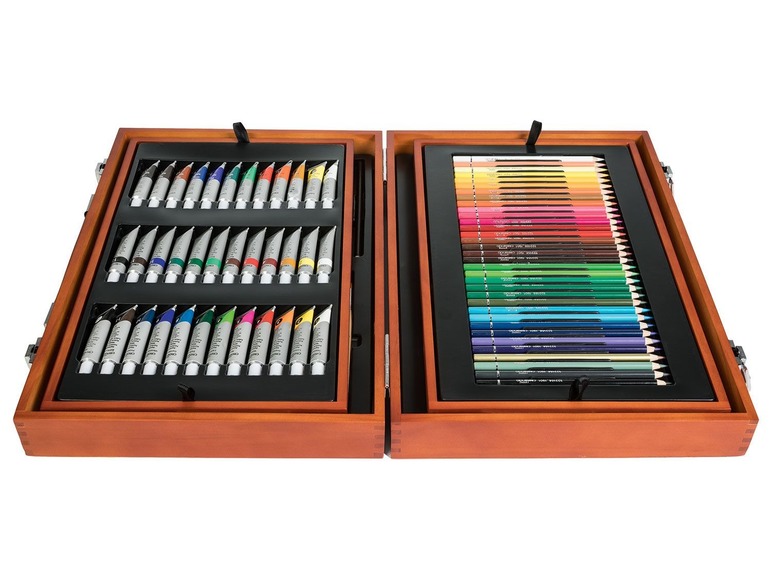 Houten tekenkoffer