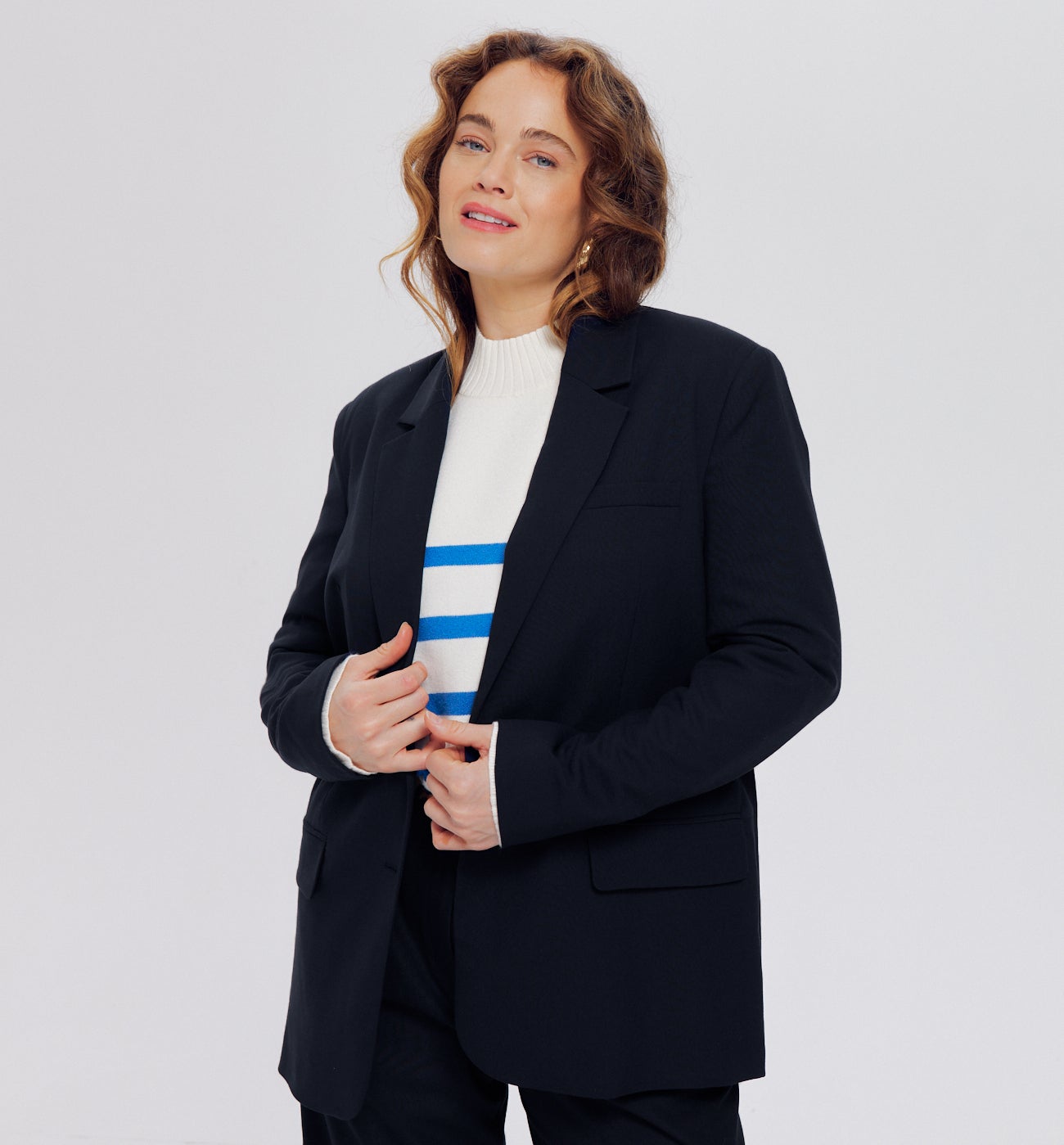 Veste de tailleur unie Femme - Marine