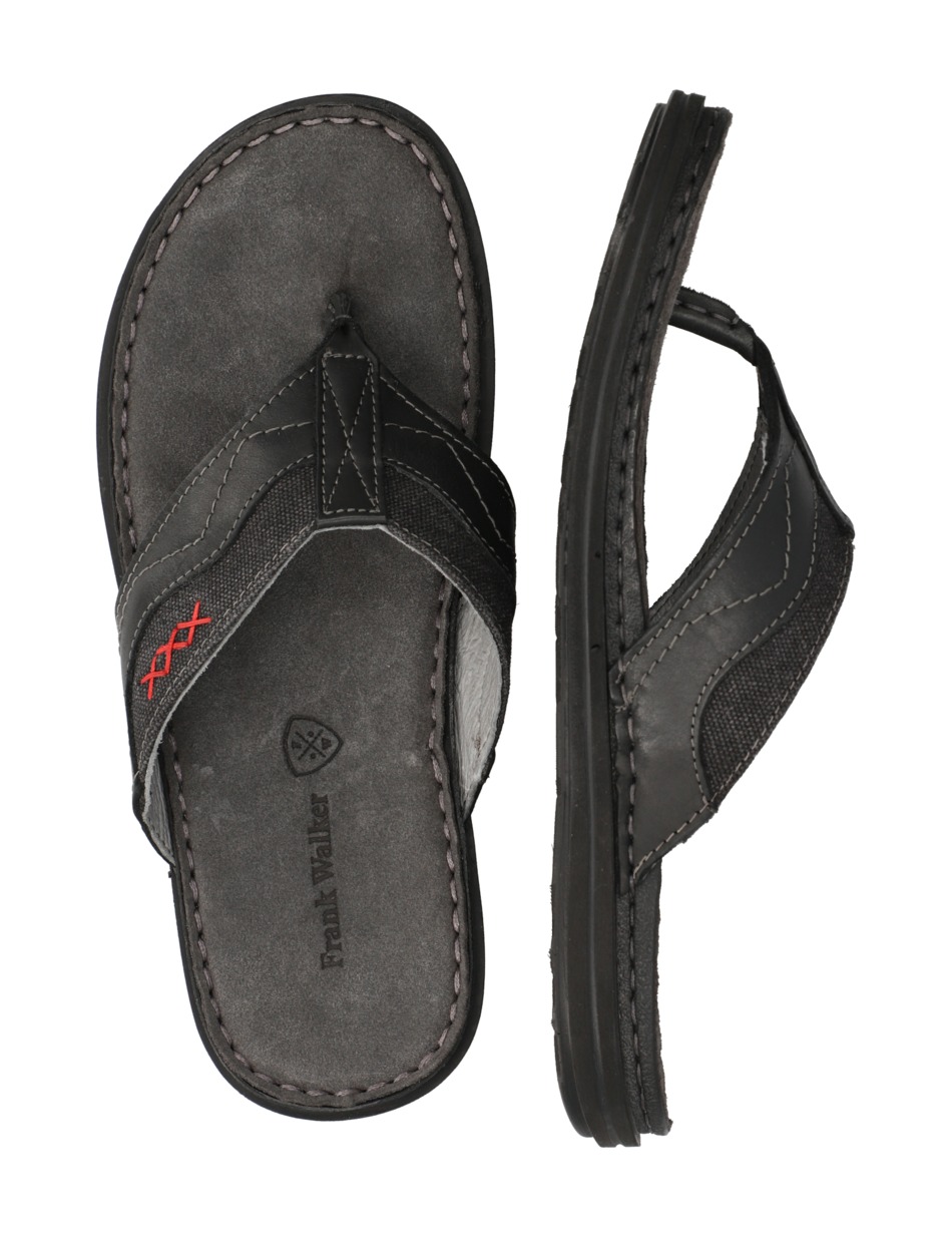 Lederkombination Pantoffel